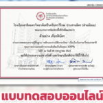 แบบทดสอบออนไลน์ เกียรติบัตรออนไลน์ ทำข้อสอบฟรี ครูนักเรียนมัธยม นักศึกษาเรื่องความรู้พื้นฐาน และหลักการใช้ภาษาไทย มหาวิทยาลัยศรีนครินทรวิโรฒ ผ่านเกณฑ์รับเกียรติบัตรออนไลน์ 2566