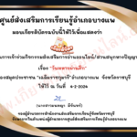 เกียรติบัตรออนไลน์ฟรี วันทหารผ่านศึก อำเภอบางแพ 67