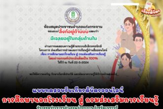 เกียรติบัตรออนไลน์ฟรี กิจกรรมส่งเสริมการอ่านและการเรียนรู้ผ่านสื่อออนไลน์  การศึกษานอกโรงเรียน สู่ กรมส่งเสริมการเรียนรู้