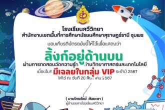 เกียรติบัตรออนไลน์ฟรี ทำแบบทดสอบออนไลน์ กิจกรรมส่งเสริมการอ่าน คำถาม วันวิทยาศาสตร์แห่งชาติ ประจำปี 2567 สวีวิทยา